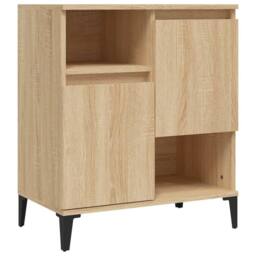 Berkfield Home Sideboards 2 pcs Sonoma Oak 60x35x70 cm Engineered Wood in Light Tan - Size: 60 x 35 x 70 cm - thumbnail 5