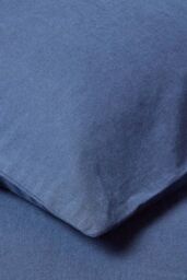 Homescapes Linen V Shaped Pillowcase in Navy - thumbnail 5