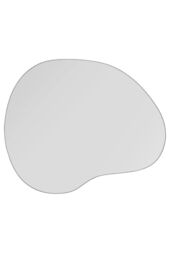 "MirrorOutlet The Lapillus - Frameless Pebble Wall Mirror 47"" X 39"" (120CM X 100CM) in Silver - Size: 1 Pack" - thumbnail 5