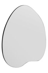 "MirrorOutlet The Lapillus - Frameless Pebble Wall Mirror 47"" X 39"" (120CM X 100CM) in Silver - Size: 1 Pack" - thumbnail 6