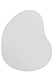 "MirrorOutlet The Lapillus - Frameless Pebble Wall Mirror 47"" X 39"" (120CM X 100CM) in Silver - Size: 1 Pack" - thumbnail 3