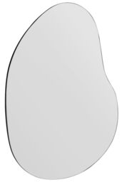 "MirrorOutlet The Lapillus - Frameless Pebble Wall Mirror 47"" X 39"" (120CM X 100CM) in Silver - Size: 1 Pack" - thumbnail 4