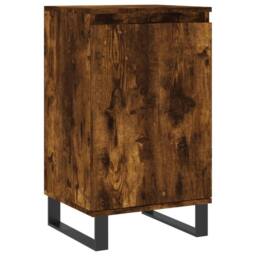 Berkfield Home Sideboards 2 pcs Smoked Oak 40x35x70 cm Engineered Wood in Brown - Size: 40 x 35 x 70 cm - thumbnail 5