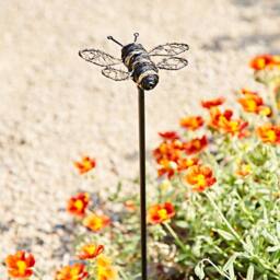 Paper High Metal Bee Garden Stake in Black - thumbnail 5