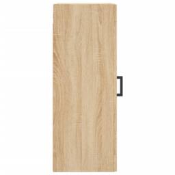 Berkfield Home Wall Mounted Cabinet Sonoma Oak 34.5x34x90 cm Engineered Wood in Light Brown - thumbnail 8