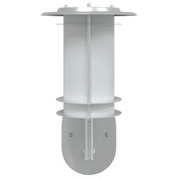 Berkfield Home Outdoor Wall Lights with Sensors 2pcs Silver Stainless Steel - thumbnail 4