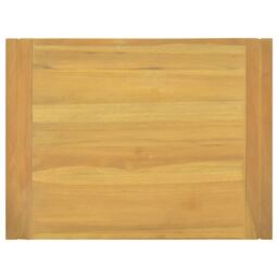 Berkfield Home Wall-mounted Bathroom Cabinet 60x45x35 cm Solid Wood Teak in Brown - Size: 60 x 45 x 35 cm - thumbnail 4