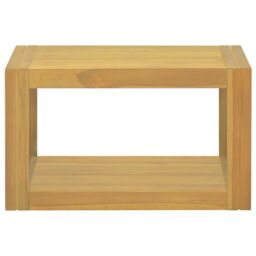 Berkfield Home Wall-mounted Bathroom Cabinet 60x45x35 cm Solid Wood Teak in Brown - Size: 60 x 45 x 35 cm - thumbnail 2