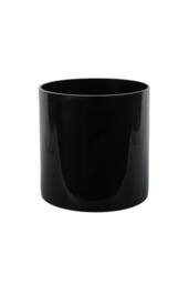 KDMD Cylinder Vase - Black Gloss - H20x20cm - Size: 20x20 cm - thumbnail 2