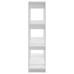 Berkfield Home Book Cabinet/Room Divider White 100x30x123.5 cm - thumbnail 4