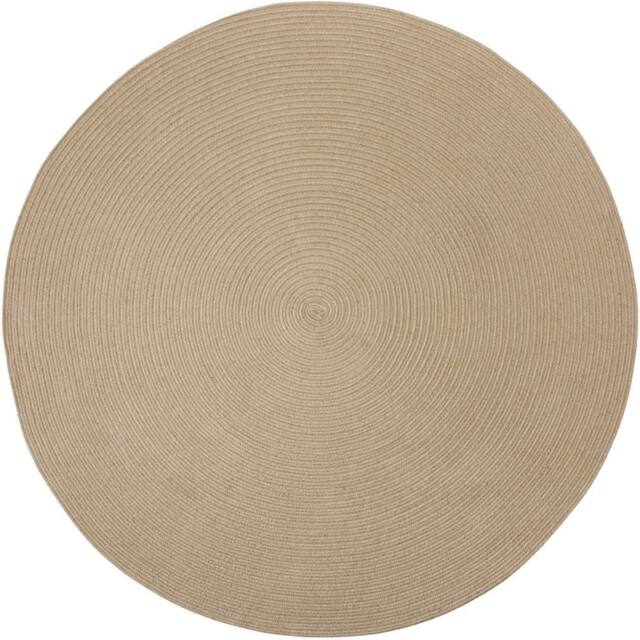tectake Rug Vibe Ø 160 Cm - Brown in Tan - Size: 160 cm diameter - image 1