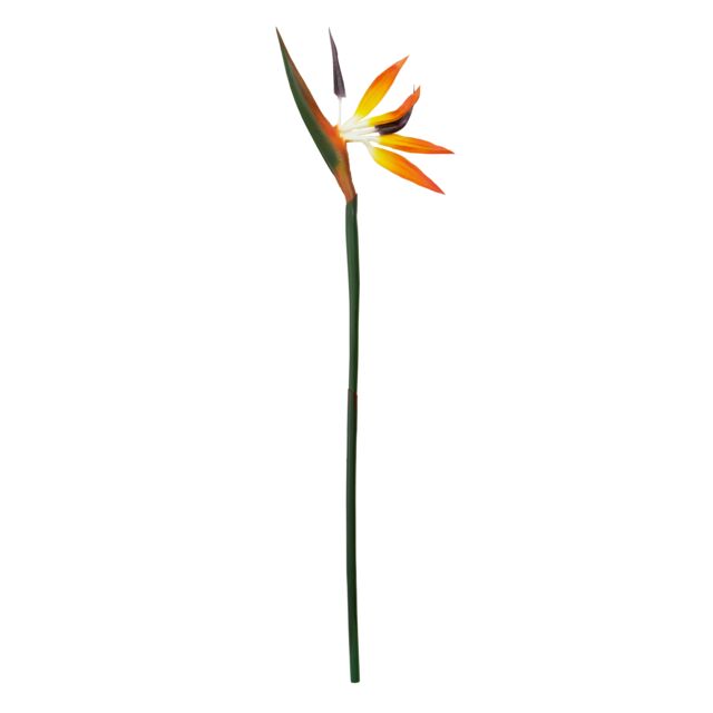 Orsina Bird of Paradise - 92cm, Exotic Faux Flower With Bold Orange & Purple Petals, Adds A Tropical Touch - image 1