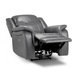 Furnishings For Less UK Orlando Grey Leather 3 Piece Electric Reclining Sofas 3 + 2 + 1 - thumbnail 9