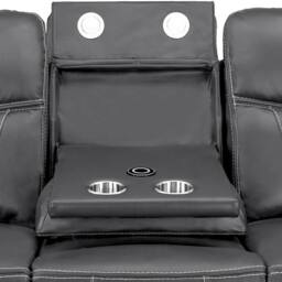 Furnishings For Less UK Orlando Grey Leather 3 Piece Electric Reclining Sofas 3 + 2 + 1 - thumbnail 4