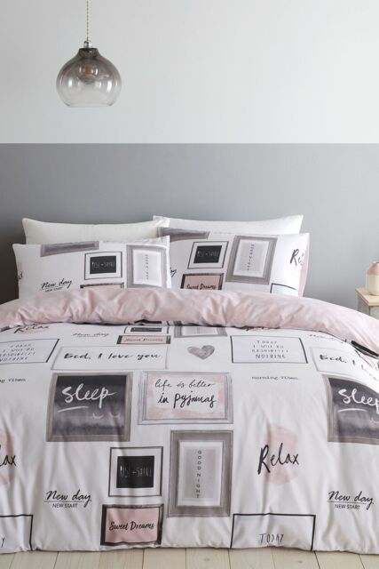 Catherine Lansfield 'Sleep Dreams' Duvet Set in Pink - Size: Single - image 1