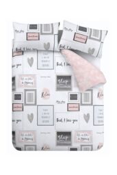 Catherine Lansfield 'Sleep Dreams' Duvet Set in Pink - Size: Single - thumbnail 5