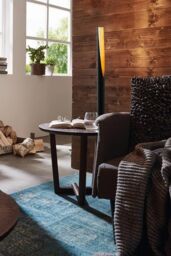 Eglo Barbotto Black Steel & Gold Floor Lamp - thumbnail 2