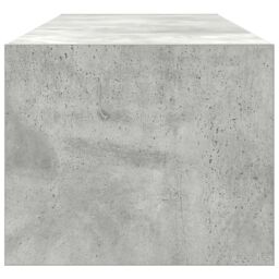Berkfield Home TV Cabinet Concrete Grey Engineered Wood 100 x 31 x 25.5 cm - thumbnail 8