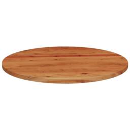 Berkfield Home Table Top √ò70x2.5 cm Round Solid Wood Acacia in Brown - Size: 70x2.5 cm - thumbnail 4