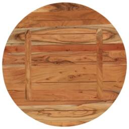 Berkfield Home Table Top √ò70x2.5 cm Round Solid Wood Acacia in Brown - Size: 70x2.5 cm - thumbnail 5