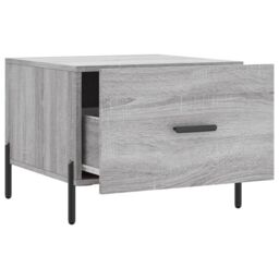 Berkfield Home Coffee Table Grey Sonoma 50x50x40 cm Engineered Wood - Size: 50 x 50 x 40 cm - thumbnail 6