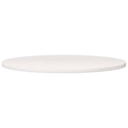 Berkfield Home Table Top White Ã˜80x2.5 cm Solid Wood Pine - Size: 80x2.5 cm