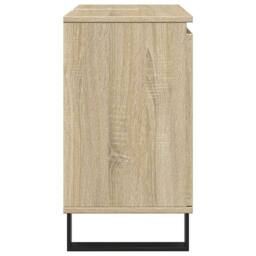 Berkfield Home Bathroom Cabinet Sonoma Oak 58x33x60 cm Engineered Wood in Light Tan - Size: 58 x 33 x 60 cm - thumbnail 4