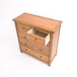 Cabinet Bits Trivento 5 Drawer Chest of Drawers Wood Knob in Natural - thumbnail 4