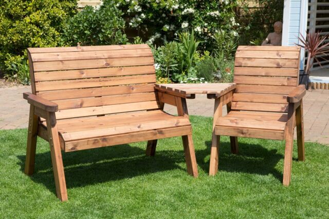 Charles Taylor Trading 3 Seater Companion Set (angled) in Brown