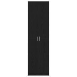 Berkfield Home Wardrobe Black Oak 55x25x189 cm Engineered Wood - Size: 55 x 25 x 189 cm - thumbnail 6