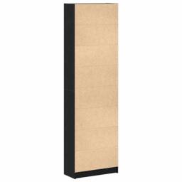 Berkfield Home Wardrobe Black Oak 55x25x189 cm Engineered Wood - Size: 55 x 25 x 189 cm - thumbnail 8