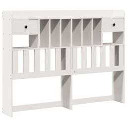 Berkfield Home Bookcase Bed without Mattress White 140x200 cm Solid Wood Pine - thumbnail 6
