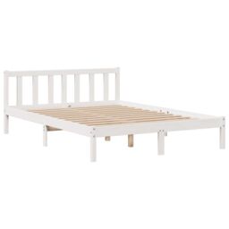 Berkfield Home Bookcase Bed without Mattress White 140x200 cm Solid Wood Pine - thumbnail 5