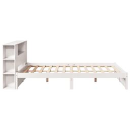 Berkfield Home Bookcase Bed without Mattress White 140x190cm Solid Wood Pine - Size: 140x190 cm - thumbnail 5
