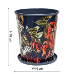 Royal Botanic Gardens Kew Kew Temperate House 16Cm Planter w/ Saucer 16Cm - Metal - Detachable Saucer - Light Weight - Premium Quality - 2 Sizes - thumbnail 7