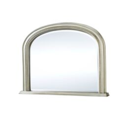 Yearn Mirrors Diana Overmantle Arched Silver Bevelled Mirror - thumbnail 7