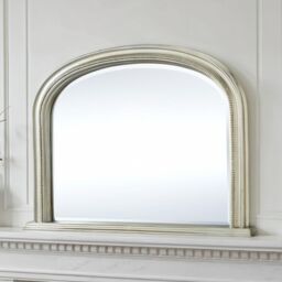 Yearn Mirrors Diana Overmantle Arched Silver Bevelled Mirror - thumbnail 4