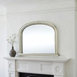 Yearn Mirrors Diana Overmantle Arched Silver Bevelled Mirror - thumbnail 5