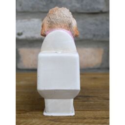 Gifts Direct 2 U Cockapoo Dog On The Toilet Ornament in Baby Pink - thumbnail 5
