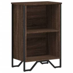 Berkfield Home Modern Bookcase Brown Oak 50x31x74.5 cm Engineered Wood - thumbnail 3