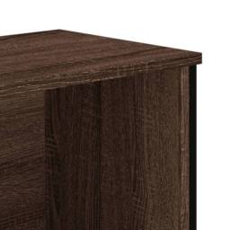 Berkfield Home Modern Bookcase Brown Oak 50x31x74.5 cm Engineered Wood - thumbnail 7