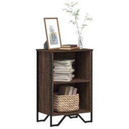 Berkfield Home Modern Bookcase Brown Oak 50x31x74.5 cm Engineered Wood - thumbnail 2