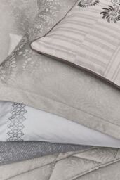 1951 'Kina' Cotton Cushion in Silver - Size: 40 cm x 40 cm - thumbnail 2