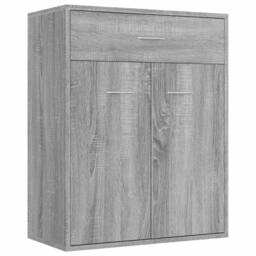 Berkfield Home Sideboard Grey Sonoma 60x30x75 cm Engineered Wood - Size: 60 x 30 x 75 cm - thumbnail 1