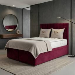 DS Living Aether Maroon Divan Bed - Size: Super King - thumbnail 3