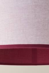 ValueLights Kiara Pink Linen Woven Drum Easy Fit Ceiling Lamp Shade with Bulb in Dark Pink - Size: Large - thumbnail 5