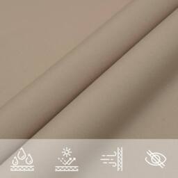 Berkfield Home Sunshade Sail Oxford Fabric Square 4.5x4.5 m Taupe - thumbnail 6