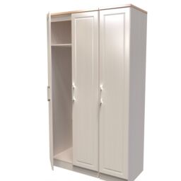 Ready Assembled 2 U Norfolk 3 Door Wardrobe (Ready Assembled) in Taupe - thumbnail 5