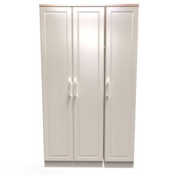 Ready Assembled 2 U Norfolk 3 Door Wardrobe (Ready Assembled) in Taupe - thumbnail 1