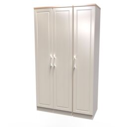 Ready Assembled 2 U Norfolk 3 Door Wardrobe (Ready Assembled) in Taupe - thumbnail 3